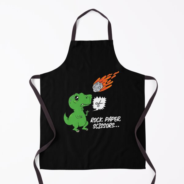 Item preview, Funny T-Rex Dinosaur Cartoon Meteorite Rock Paper Scissors designed and sold by RJ-Art.