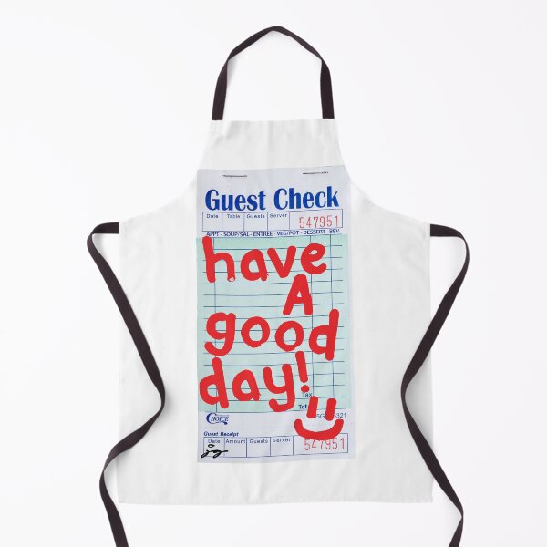 Item preview, Have a Good Day :) Guest Check Art (Red) designed and sold by dressedbyjord.