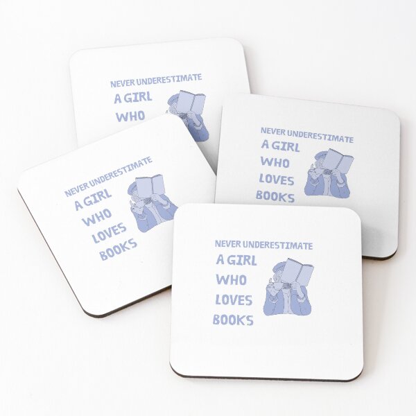 Item preview, never underestimate a girl who loves books designed and sold by ATWAK.