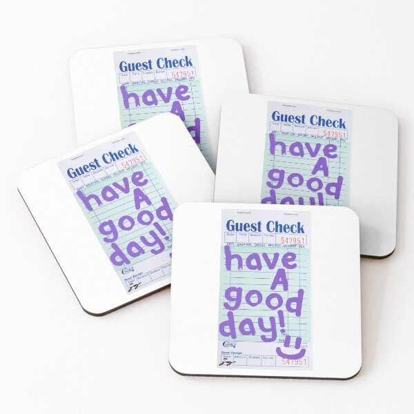 Item preview, Have a Good Day :) Guest Check Art (Purple) designed and sold by dressedbyjord.