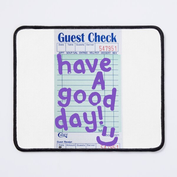 Item preview, Have a Good Day :) Guest Check Art (Purple) designed and sold by dressedbyjord.