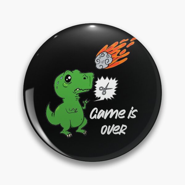 Item preview, Funny T-Rex Dinosaur Cartoon Meteorite Rock Paper Scissors designed and sold by RJ-Art.