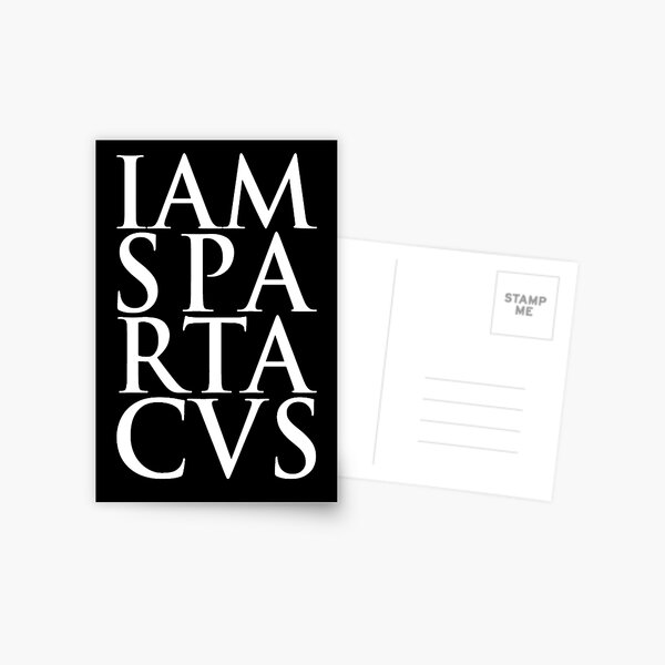 Spartacus - Ich bin Spartacus Postkarte