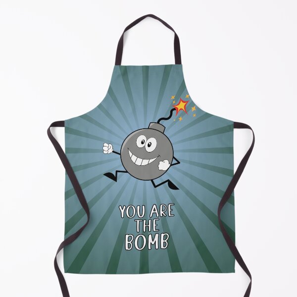 Item preview, You are the bomb , drawing of a bomb with green background designed and sold by Martapp.
