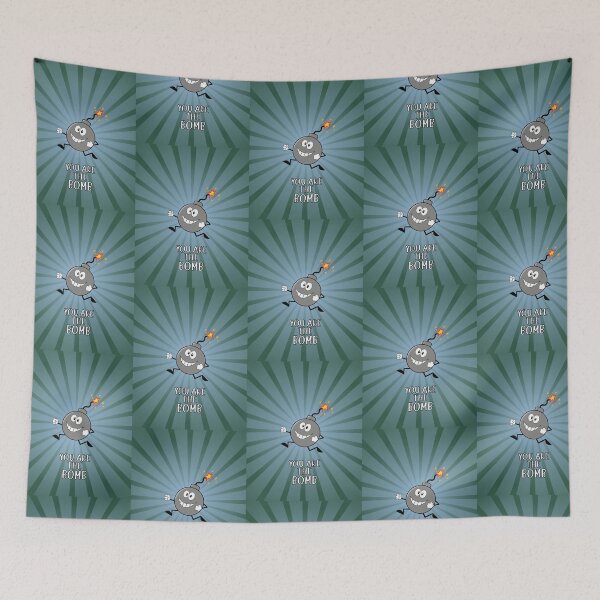 Item preview, You are the bomb , drawing of  a bomb with green background designed and sold by Martapp.