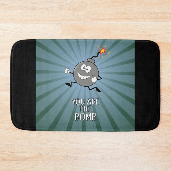 Item preview, You are the bomb , drawing of  a bomb with green background designed and sold by Martapp.