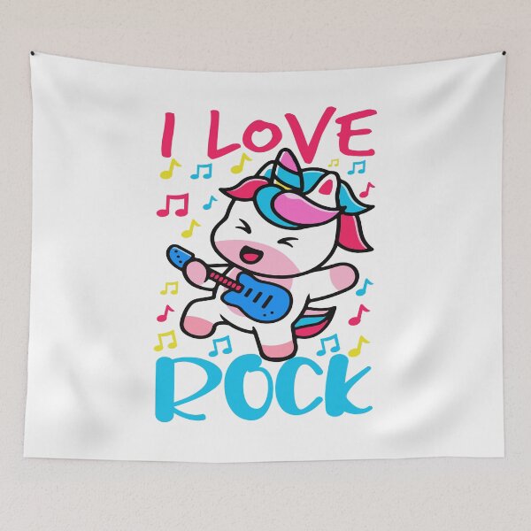 Item preview, rockstar unicorn-funny animal typography designed and sold by Hartics.