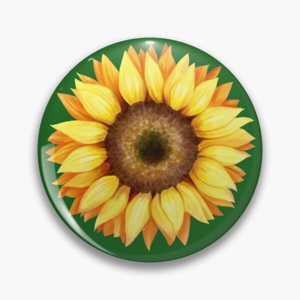 Item preview, Sunflower on green background designed and sold by BraveNewDesigns.