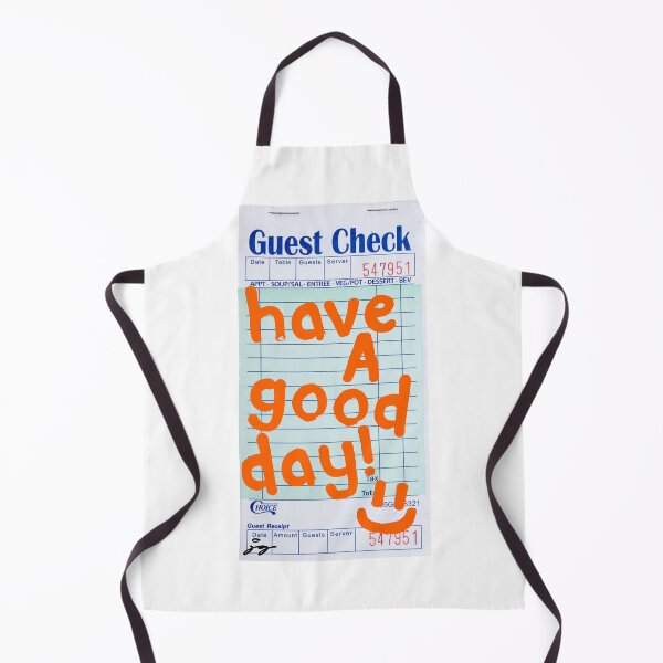 Item preview, Have a Good Day :) Guest Check Art (Orange) designed and sold by dressedbyjord.