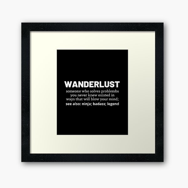 Item preview, wanderlust designed and sold by T-shirtgallery.