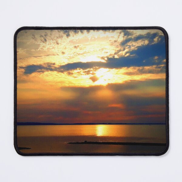 Item preview, Suset over a calm lake designed and sold by MimiSandell.