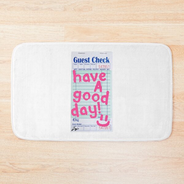 Item preview, Have a Good Day :) Guest Check Art (Pink) designed and sold by dressedbyjord.