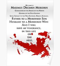 Gladiator - My name is Maximus Decimus Meridius... Poster