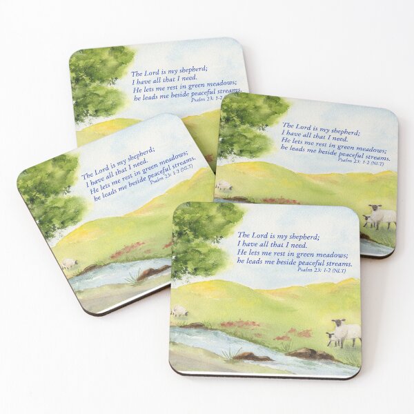 Item preview, True Comfort - Psalm 23:1-2 designed and sold by Diane Hall Watercolors.