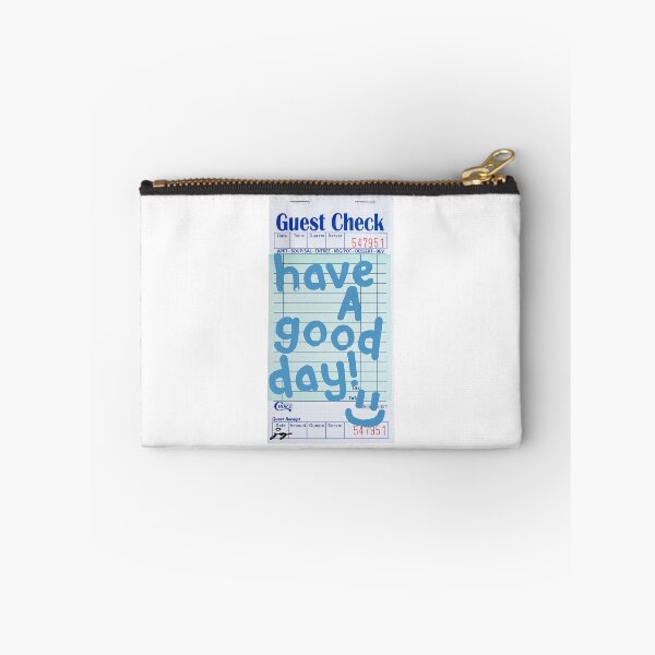Item preview, Have a Good Day :) Guest Check Art (Blue) designed and sold by dressedbyjord.