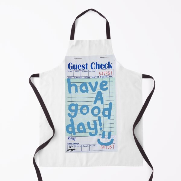 Item preview, Have a Good Day :) Guest Check Art (Blue) designed and sold by dressedbyjord.