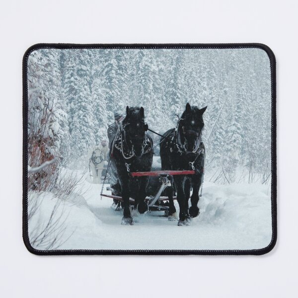 Item preview, Black Horses in Snow Fall Wintermood designed and sold by SammyyCruse.