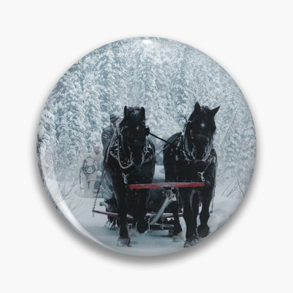 Item preview, Black Horses in Snow Fall Wintermood designed and sold by SammyyCruse.