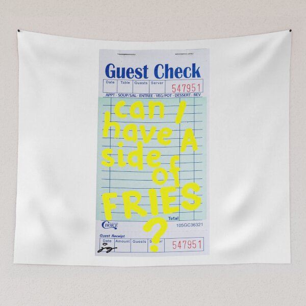 Item preview, Can I Have a Side of Fries? Guest Check Art :) designed and sold by dressedbyjord.