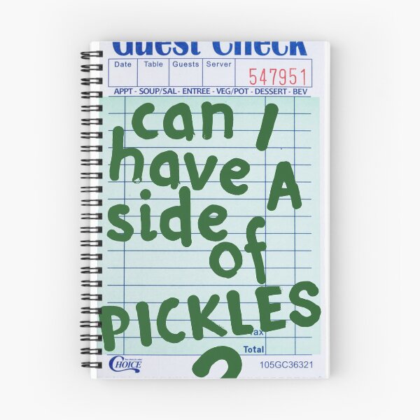 Item preview, Can I Have a Side of Pickles? Guest Check Art :) designed and sold by dressedbyjord.