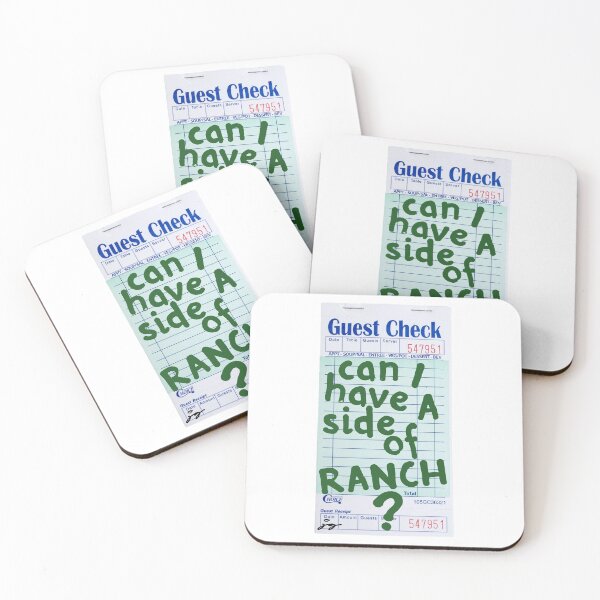 Item preview, Can I Have a Side of Ranch? Guest Check Art :) (Green) designed and sold by dressedbyjord.