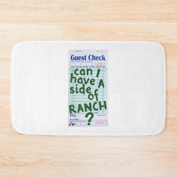 Item preview, Can I Have a Side of Ranch? Guest Check Art :) (Green) designed and sold by dressedbyjord.