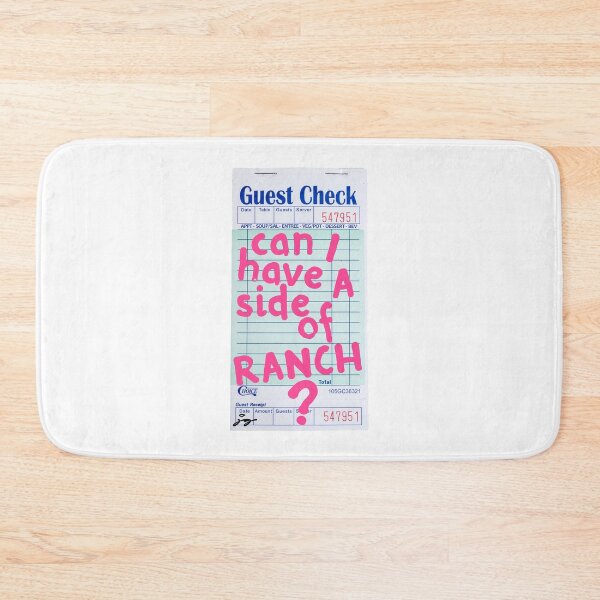 Item preview, Can I Have a Side of Ranch? Guest Check Art :) (Pink) designed and sold by dressedbyjord.