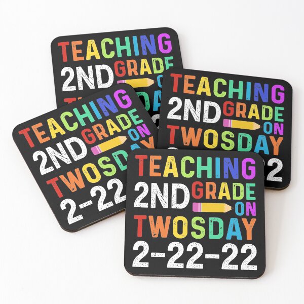Item preview, Teaching 2nd Grade on Twosday 2-22-22 Funny Teacher Gift designed and sold by mohalaz.