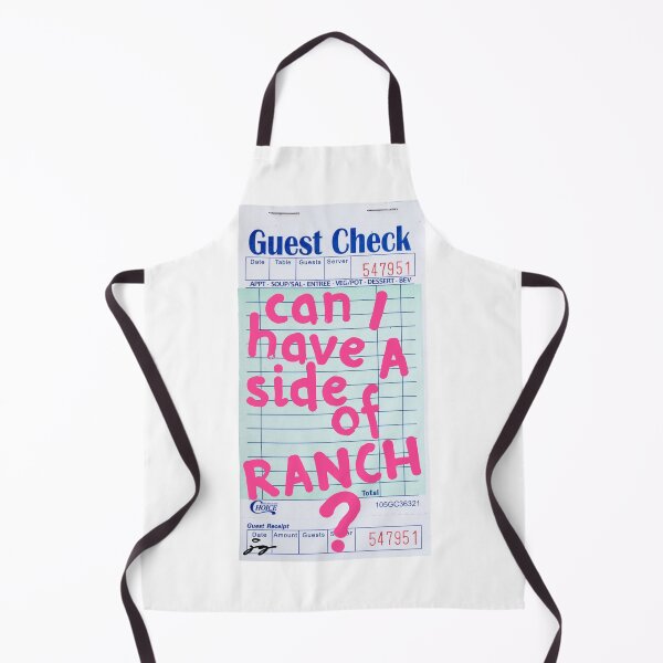 Item preview, Can I Have a Side of Ranch? Guest Check Art :) (Pink) designed and sold by dressedbyjord.