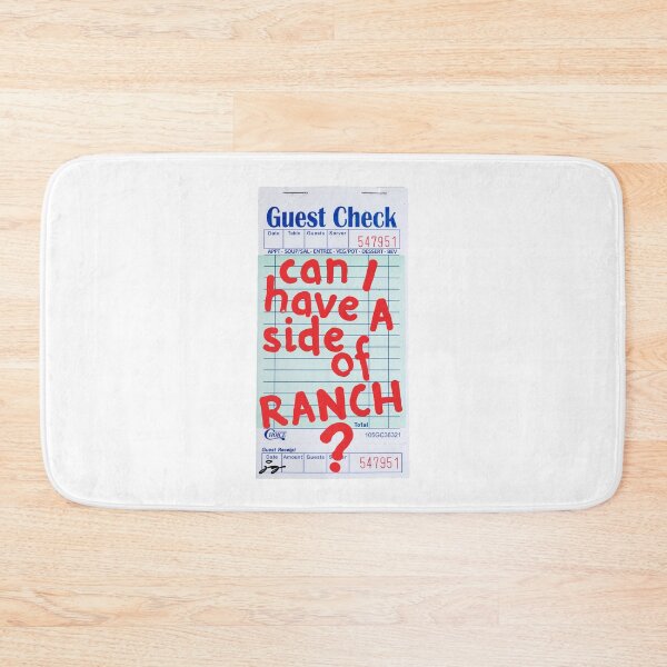Item preview, Can I Have a Side of Ranch? Guest Check Art :) (Red) designed and sold by dressedbyjord.