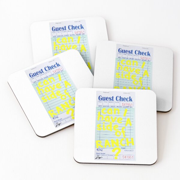 Item preview, Can I Have a Side of Ranch? Guest Check Art :) (Yellow) designed and sold by dressedbyjord.