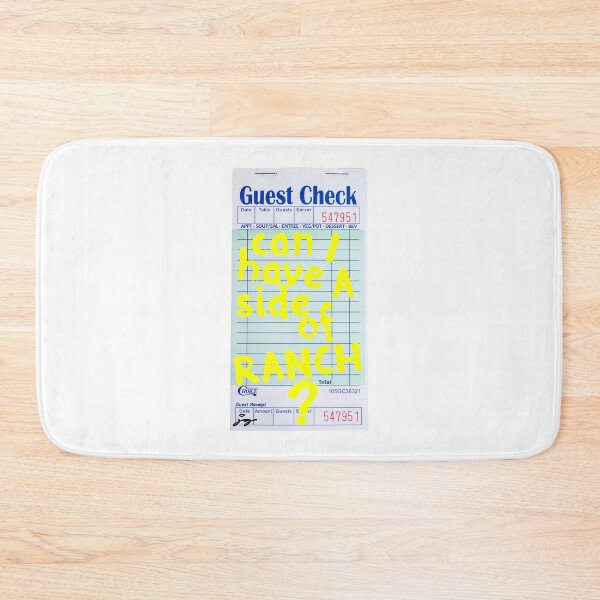 Item preview, Can I Have a Side of Ranch? Guest Check Art :) (Yellow) designed and sold by dressedbyjord.