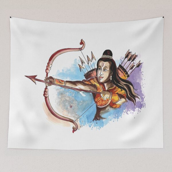 Item preview, lord rama with arrow navratri festival designed and sold by enzoblszk.