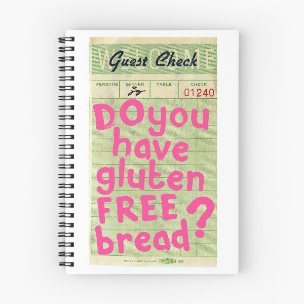 Item preview, Do You Have Gluten Free Bread? Guest Check Art :) designed and sold by dressedbyjord.