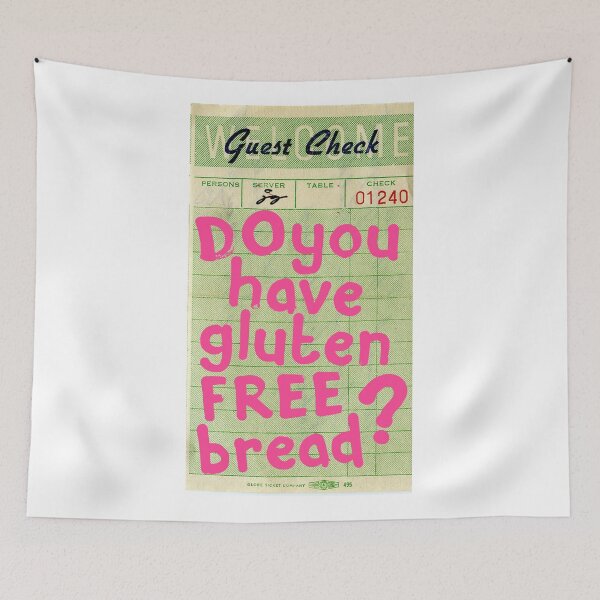 Item preview, Do You Have Gluten Free Bread? Guest Check Art :) designed and sold by dressedbyjord.