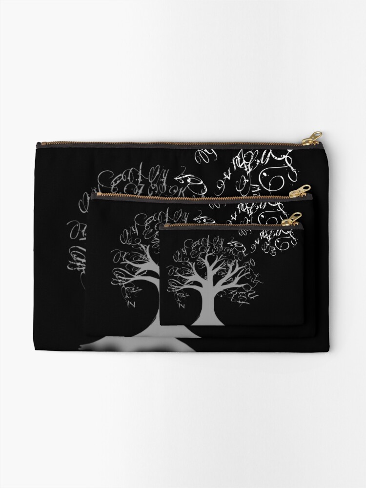 Thumbnail 2 of 4, Zipper Pouch, Backwards letter designed and sold by Ranikhan.