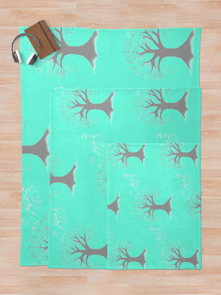 Thumbnail 5 of 6, Throw Blanket, Backwards letter designed and sold by Ranikhan.