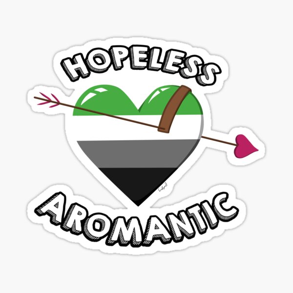 Hopeless Aromantic Sticker