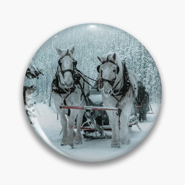 Item preview, White Horses in Snow Fall Wintermood designed and sold by SammyyCruse.