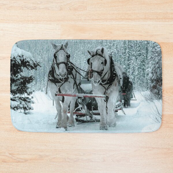 Item preview, White Horses in Snow Fall Wintermood designed and sold by SammyyCruse.