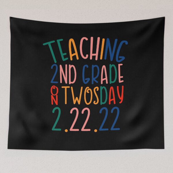 Item preview, Happy Twosday Tuesday February 22nd 2022 Cute 2/22/22 Second Grade Teacher  designed and sold by NerdCulture.