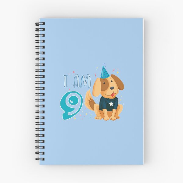 Item preview, 9th Birthday Boy Dog Puppy Children I'm 9 T-Shirt designed and sold by LynnetteKabelma.