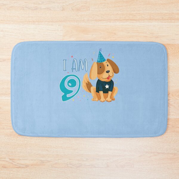 Item preview, 9th Birthday Boy Dog Puppy Children I'm 9 T-Shirt designed and sold by LynnetteKabelma.