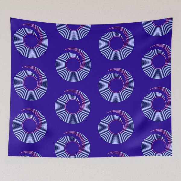 Item preview, Ocean Waves - Colorful Spiral Wave Art - Modern Abstract Geometric Art designed and sold by jacnotjac.