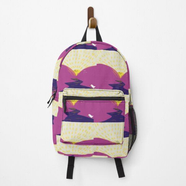 Item preview, Yellow sunset and purple hills designed and sold by digitalisdraws.