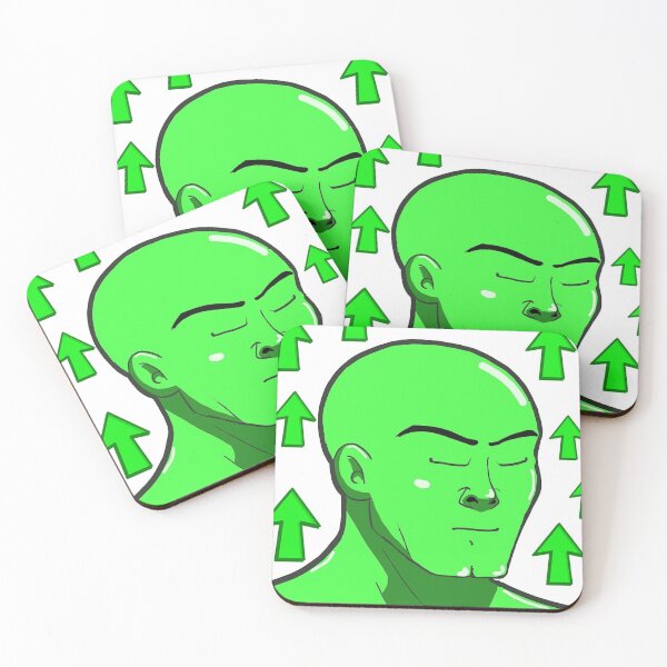 Item preview, Green up Wojak - green arrow - esoteric memes gang designed and sold by Mad-Boy.