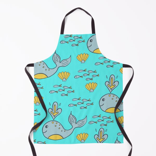 Item preview, Cartoon whale seamless background designed and sold by VinCut.