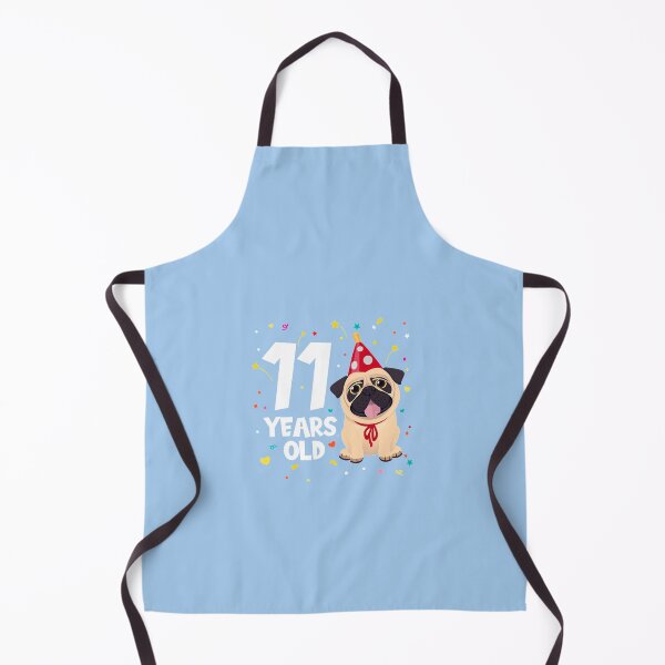 Item preview, 11 Years Old Birthday Puppy Pug Dog - 11th Birthday T-Shirt designed and sold by LynnetteKabelma.