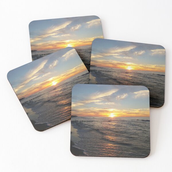 Item preview, Orange Sunset Baltic sea designed and sold by Artbymonika.