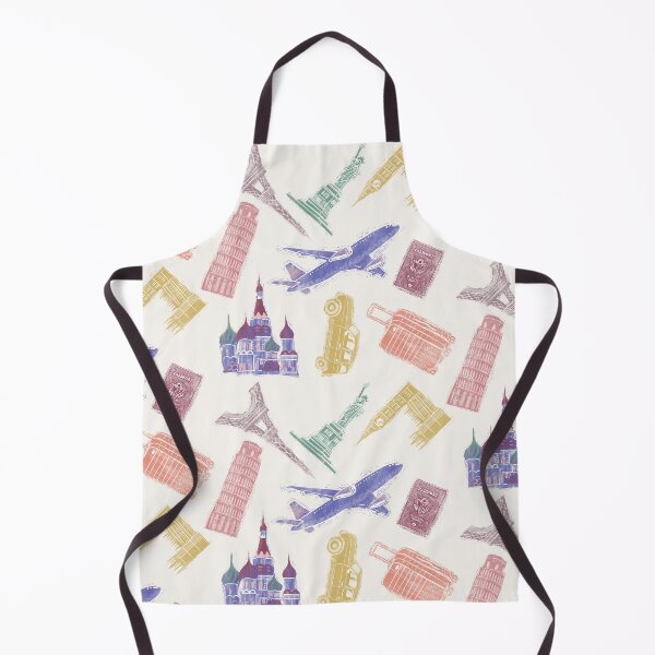 Item preview, International Travel Adventure Wood Block Print designed and sold by Quick Brown Fox Canada.